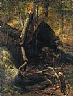 William Holbrook Beard Canvas Paintings - The Fallen Landmark